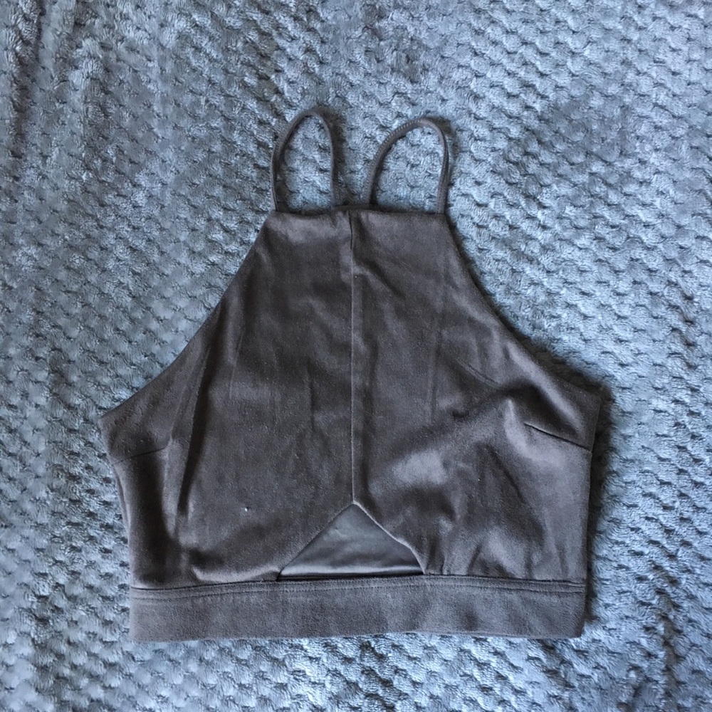Urban Outfitters XS suede crop top